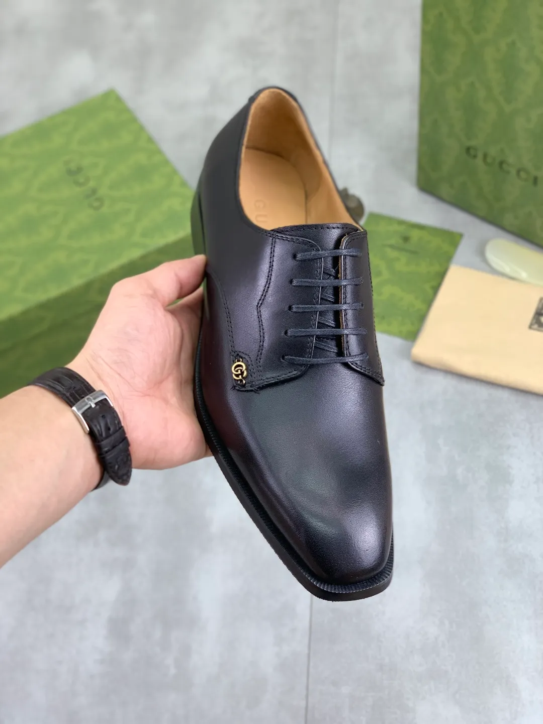 Men's men's shoes 💰P560 [New style] Water dyed cowhide 💰💎💎💎 [Gucci] GUCCI high-end men's formal business leather shoes, original order 1:1! Original imported high-end open-edge beaded calfskin, original metal buckle, imported first-layer cowhide lining for feet. Original outsole, men's shoe size: 39-44 (45 customized) 3️⃣ colors available